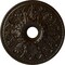 Ekena Millwork Ashley Ceiling Medallion (Fits Canopies up to 4 3/4"), 23 7/8"OD x 4"ID x 2 1/8"P, Bronze CM23ASBZS - alternate 1